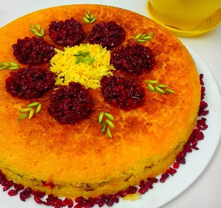 طرز تهیه ته چین در فر