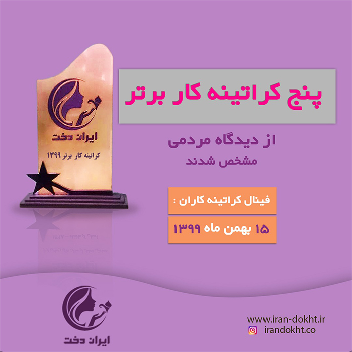 آمار نهایی نظرسنجی انتخاب برترین کراتینه کار سال 99